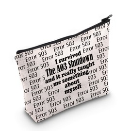 AO3 Gift Fanfiction Gift Fandom Gift Fanfiction Writer Gift AO3 Cosmetic Makeup Bag Fan Fiction Merch Fan Fiction Author Gift (Myself Bag)