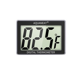 AQUANEAT Aquarium Thermometer, Fish Tank Thermometer, Aquarium Digital Temperature Gauge, with Large LCD Display (1 Pack)