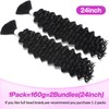 XACIPUZ Human Braiding Hair 2 Bundles 160g 24 Inch for