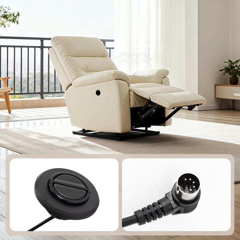 Fromann Recliner Switch 2 Button 5 Pin Round Hand Control