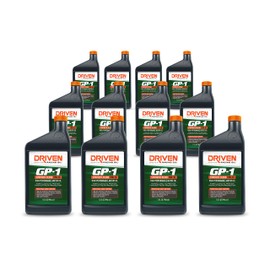 Driven Racing Oil GP-1 Synthetic Blend High Performance Motor Oil 10w-30 (12 Quart Bottles)