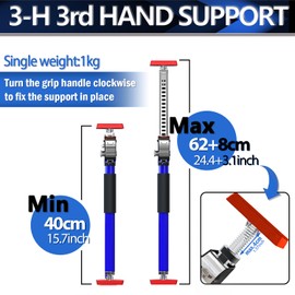 3-H 4PK Third Hand Tool All Metal,Thickened Steel Made Cabinet Installation Tools, Cabinet Jacks for Drywall Jack& Cargo Bars,15.7-27.5 Inches(Blue)