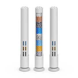 Pavezo® Replacement Shower Filter for Handheld Shower Head 【No.14951 (ASIN: B09YN8Z2YD), Multi-stage Filter for Hard Water Reduce Chlorine and Restore PH Balance,Glowing Skin (White-3Pcs)