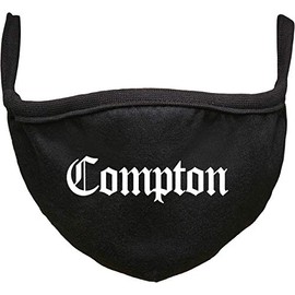 Urban Classics Unisex Adult Compton Face Mask, Everyday Masks, Black, One Size, black