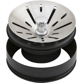 Elkay 3-1/2" Garbage Disposal Stopper/Strainer for use with Perfect Drain-Satin Finish