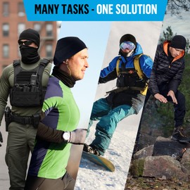 M-Tac Fleece Watch Cap - Army Military Tactical Beanie Hat Winter Skull Cap (Army Olive, M)