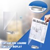 6 Pcs Acrylic Rotating Sign Holder Double Sided Swivel Sign