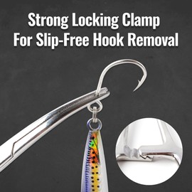 CASTSTRIKE Multi-Purpose Fishing Tool Kit with Hemostat Forceps, Titanium Braid Scissors, Pin-On Reel, Anti-Loss Coiled Lanyard, Hook Remover Set for Fly Fishing, Tackle Setup & Angling(Tool Combo)