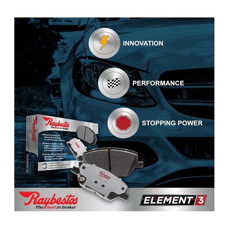 Raybestos For 2012-2017 Toyota Prius V Brake Pads Front Replacement