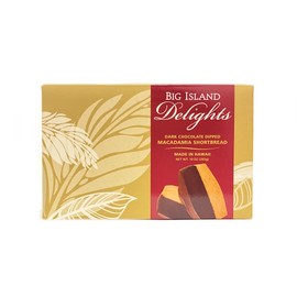 Delights Dark Chocolate Dipped Macadamia Shortbread - 10oz (283g)