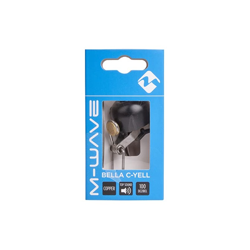 CAMPANELLO M-WAVE BELLA C-YELL ACCIAIO 30 MM NERO