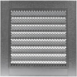 8" x 8" Inch Square Galvanized Steel Ventilation Grille with Metal Mesh (Duct 8" x 8" / Grille 10" x 10") HVAC. Heating, Cooling and Ventilation Applications. Outdoor Vent Cover.