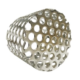 PVC Termination Cap Stainless Steel Mesh Screen Vent Cover, for 1.64" to 1.98" Inner Diameter Furnace and Roof Vent Pipe, Conical Exhaust Pipe Cover End Porous is More Conducive to Drainage