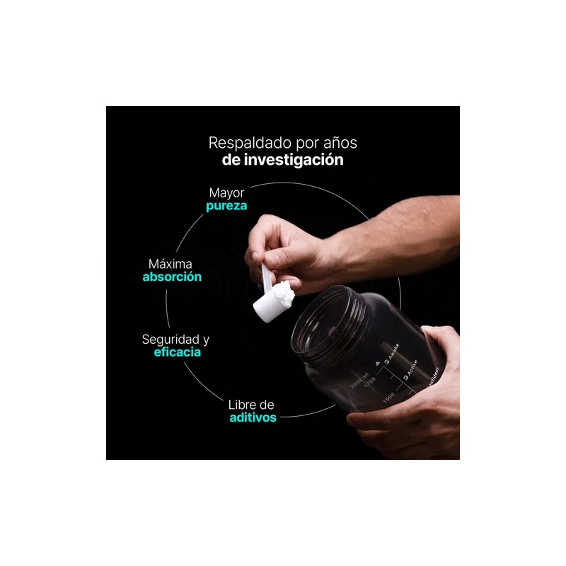 Creatina Monohidratada 120 Tomas Creatine Monohydrate B Life Sin Sabor