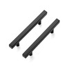 Ravinte 50 Pack 6'' Square Cabinet Pulls Matte Black Stainless