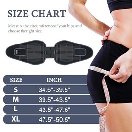 Inflatable Pelvic Support Belt for Women and Men, Adjustable Pressure SI Joint Brace for Postpartum Recovery, Pelvic Tilt Correction, Hip & Pubic Symphysis Pain Relief (L)