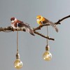 MisFun 5 Pieces Bird Decorative Figures Artificial Bird Decoration with