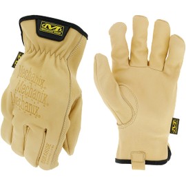 Mechanicswear LDCW-75-510 Leather Cow Driver, Genuine Leather, Brown, Women's, Small, Safety Gloves, Tear-Resistant, Puncture Resistant, Japanese Genuine Product