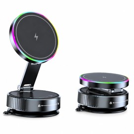 MagSafe In-Car Smartphone Holder, Compatible with Cars, Wireless Charging, Super Strong Magnet, 360° Rotation, Multi-Angle Adjustment, Super Strong Magnet, Position Adjustment, Premium Alloy