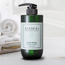 Weft Bamboo Salt Natural Body Wash 490g + Pouch Set / 씨실 밤부솔트 내추럴 바디 워시 490g+파우치세트