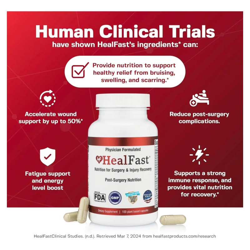 Healfast - Fórmula De Apoyo Para Recuperación De Lesiones Y