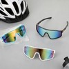 Apricitie 3 pezzi occhiali da ciclismo veloci, UV 400, sportivi,