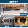 Spirecover Crawl Space Vapor Barrier, 14 Mil 10x30' Black/White Panda