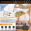 Rustark 40Pcs Bronze Curtain Rings with Clips, 1.3" (33mm) Interior