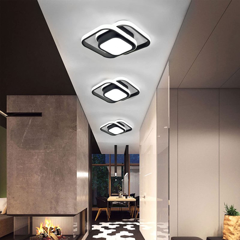 CANEOE Small Ceiling Light Modern LED Acrylic Square Ceiling Lamp