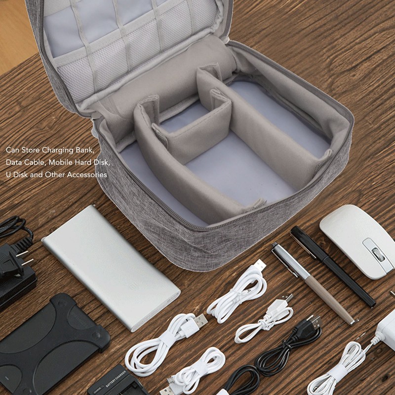 Portable Cord Bag Electronic Accessories Carry Case Waterproof Electronic Storage