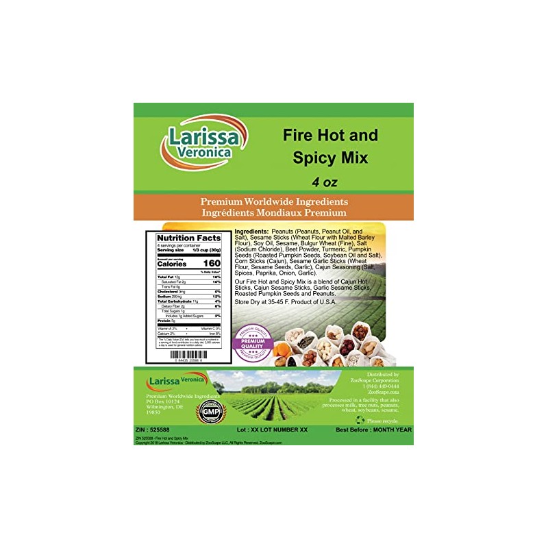Fire Hot and Spicy Mix (4 oz, ZIN: 525588) -
