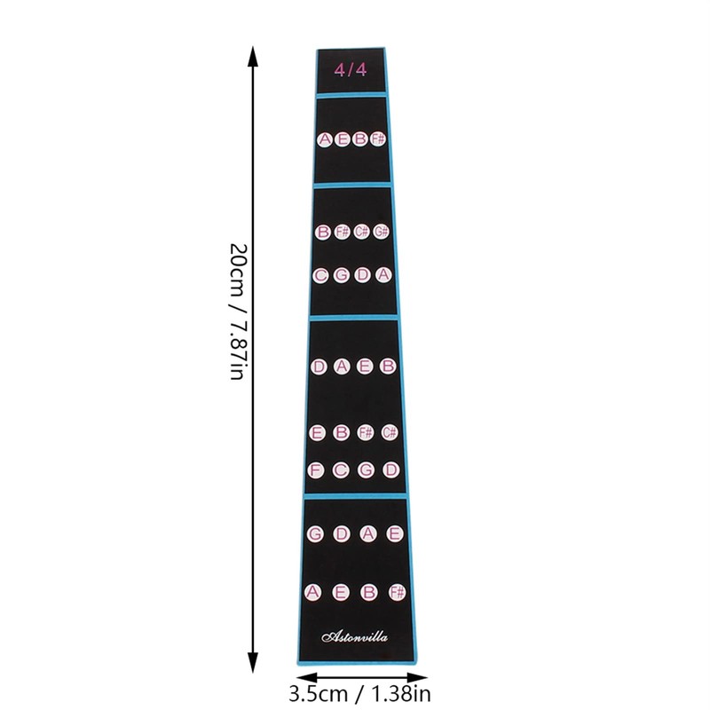 Violin Sticker, Violin Fingerboard Sticker, Removable 4/4 Violin Fiddle Finger