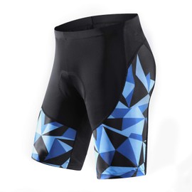Santic Cycling Shorts Mens 3D Padded Bike Shorts for Mens Biking Bike Bicycle Shorts Pants High Breathable
