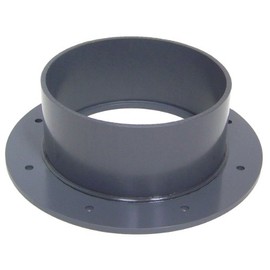 Plastic Supply PVCF08 PVC Flange with Bolt Holes, 8" Dia, 8-5/8" Socket ID