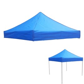 Inscrip Tent Canopy, Gazebo Cover, Gazebo Replacement Roof Replacement, 4-Corner Tent Cloth, Canopy Top Cover, Replacement Tarpaulin for Outdoor Use, for Gazebos, Roof Tarpaulin (Blue, 2 x 2 m)