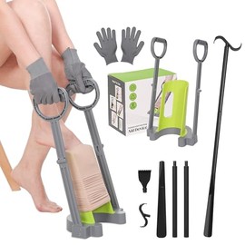 Compression Sock Aid Device - Sock Aids for Compression Stocking - Helper Device for Putting on Hosiery -Dressing Stick
