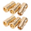 10 Pcs 6mm Banana Plug Gold Plated Male Connector Adapter