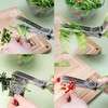 DRERIO Herb Scissors Multipurpose 5 Blade Scissors Kitchen Chopping Scissors