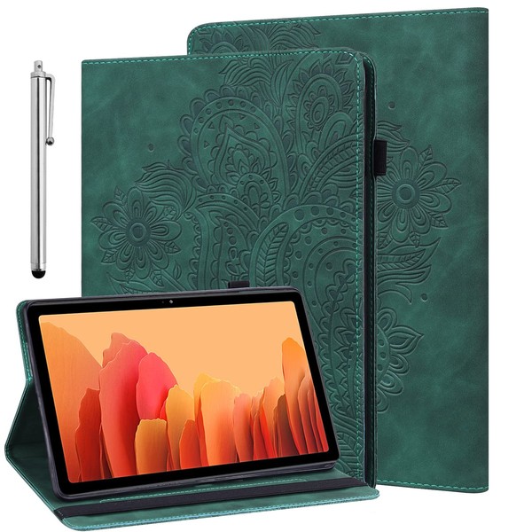GLANDOTU Case for Redmi Pad SE 11 inch 2023, lightweight Embossed Flip Tablet PU Leather Cover Case with fold Stand Protection for Redmi Pad SE 11 inch -Green