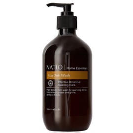 Natio Australia Home Essentials Eco Dish Wash 500 ml - Botanical Cleaning Care Non-Toxic Dish Soap - Orange, Eucalyptus, Lime, Tangerine & Palmarosa - Sulphate Free, Cruelty Free & Made in Australia