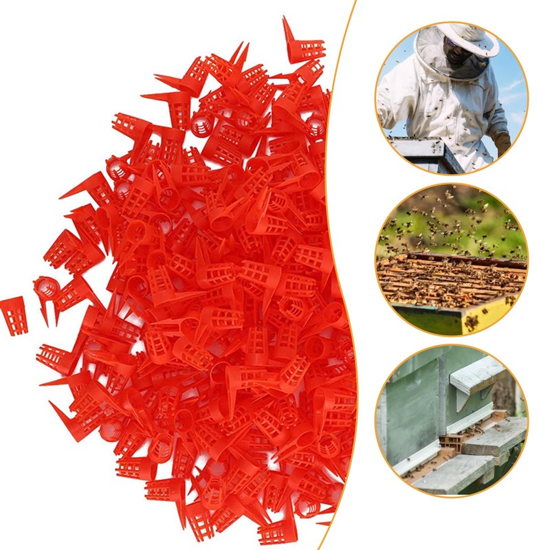 20Pcs Queen Bees Cages Opening Bees Queens Cage Protective Cell
