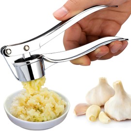 Prensa Manual de Ajo para Cocina, Pelador de Ajo Grande, Majador de Ajo, Machacador de Ajo Doméstico, Prensa de Ajo, Pelador de Ajo para Picado Fino y Grueso, Prensa de Ajo, Picadora de Ajo
