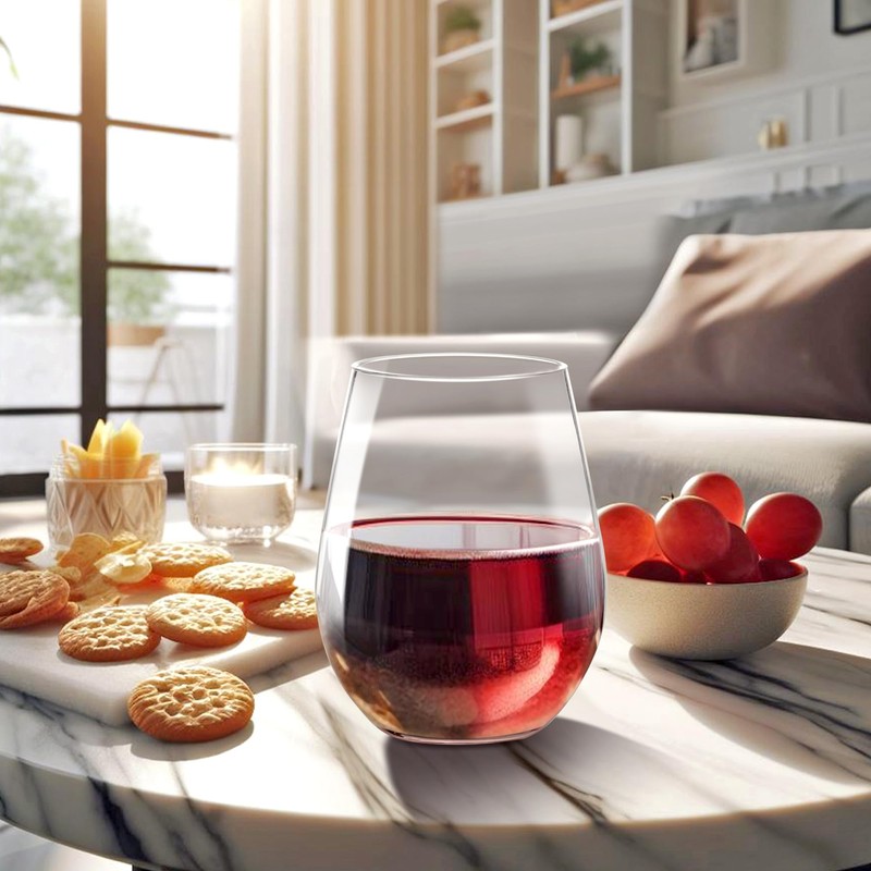 Amazing Abby - Cindy - 14-Ounce Unbreakable Tritan Wine Glasses