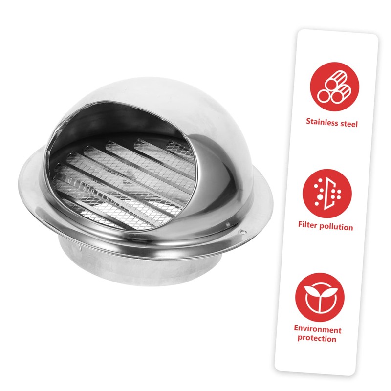 Hohopeti Bathroom Exhaust Fans Vent Cover Round Soffit Vent Extractor