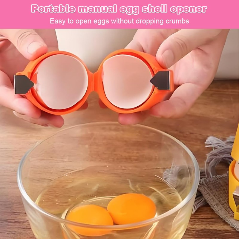 3PCS Egg Shell Opener, Egg Cracker Tool, Easy Egg Opener,