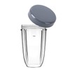 Flat Lid Cap with Gaskets for Nutribullet: 2 Pcs Replacement