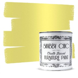 Shabby Chic Chalk Furniture Paint: Luxurious Metallic Paint, Craft Paint for Home Decor, DIY, Wood Cabinets - All-in-One Paints with Shiny Metallic Finish [Metallic Yellowish] - (Liter Covers 129 sf)