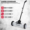 18-Inch Rolling Magnetic Sweeper with 9.5-inch Magnetic Trays, 45-Pound Capacity