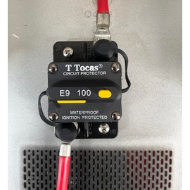 T Tocas Hi- Amp 100A Car Circuit Breaker with Manual Reset DC12V - 48V for Boat Marine Solar Battery System RV Truck Automotive Audio | Waterproof IP67 Switchable