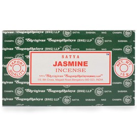 Satya Nag Champa Jasmine Incense Sticks, 12 Count